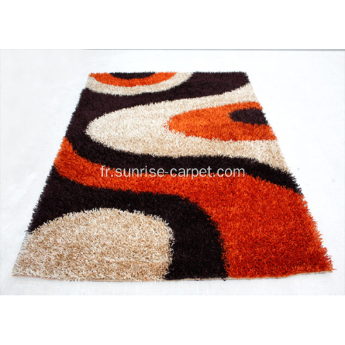 Viscose shaggy mixte couleur / design Tapis